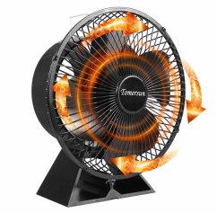 Ventilátor na krbová kamna s ochranným krytem