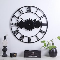 Dizajnové nástenné hodiny MOTO 4 Black 60cm Dizajnové nástenné hodiny MOTO 4 Black 60cm