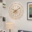 Designer wall clock Orient Black 50cm