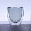 Double-walled thermos cup 150ml - transparent black