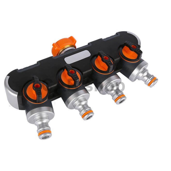 4-utas vízelosztó csaphoz – állítható (ABS + fém)