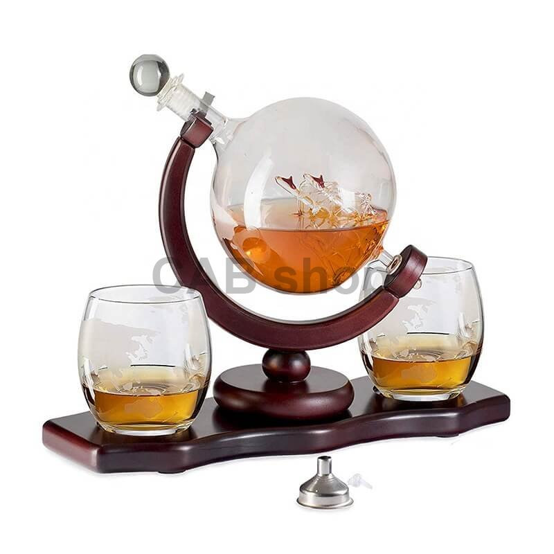 Dárková sada na Whiskey sklenice, decanter 850ML s kameny na chlazení