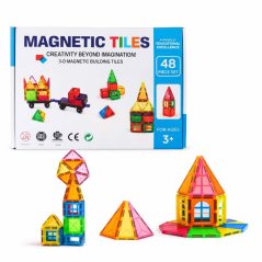 Magnetická stavebnica pre deti sada 48ks - Magnetic Tiles Magnetická stavebnica pre deti sada 48ks - Magnetic Tiles