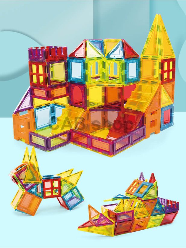 Magnetni gradbeni set Dream Builder 85delni set - Magnetic Tiles