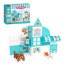 Magnetická stavebnica Pet Clinic Magnetic Tiles – veterinárna klinika, 28 ks