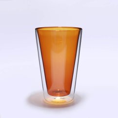 Termopohár s dvojitým sklom 350ml- amber