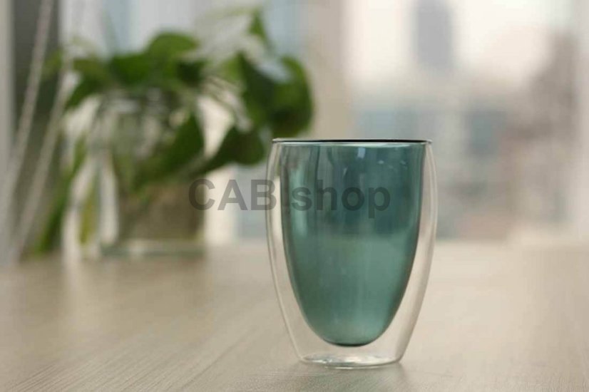Double-walled thermos cup 350ml - teal