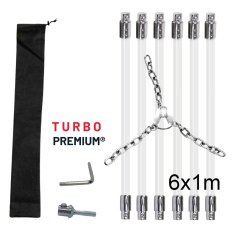 Rotačný čistič komína s reťazovou hlavou TURBO Premium – 6m Rotačný čistič komína s reťazovou hlavou TURBO Premium – 6m