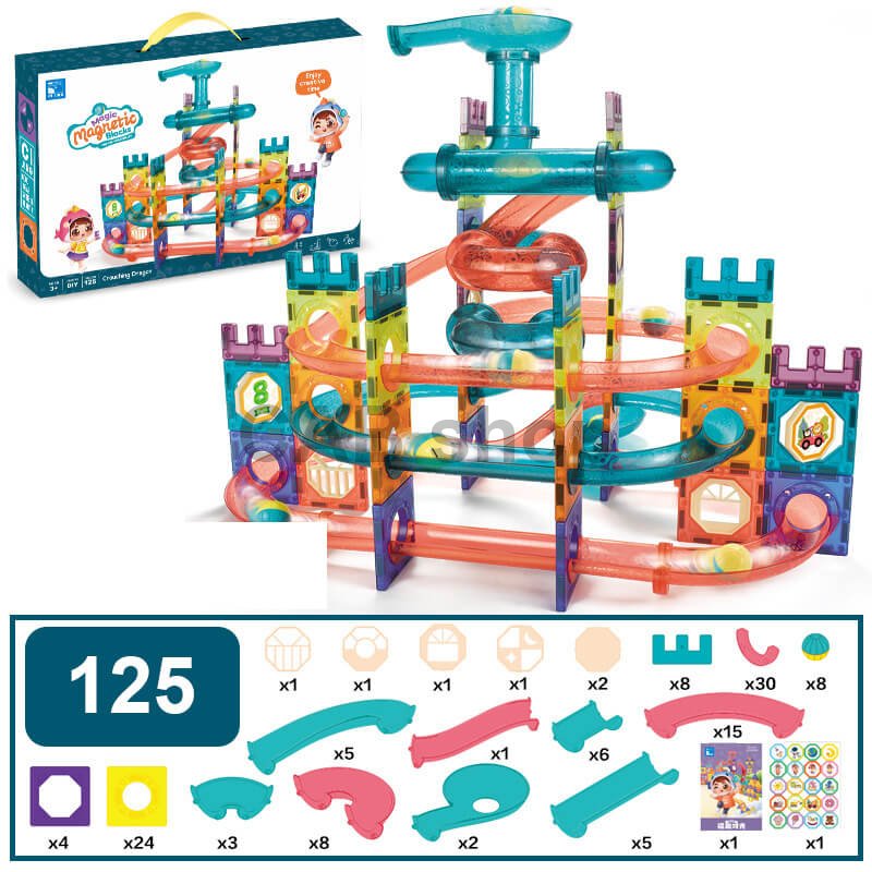 Magnetni gradnik Crouching Dragon 125 delni set - Magic Magnetic Blocks
