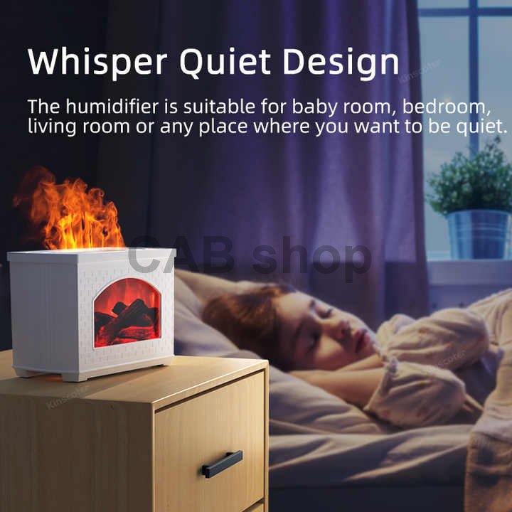 Aroma diffuser Fireplace Flame black