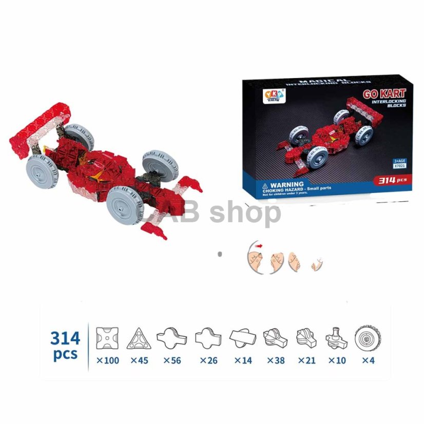 Zestaw modelarski Formuła 314 części