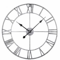 Designerski zegar ścienny ROMA Silver 50cm Designerski zegar ścienny ROMA Silver 50cm