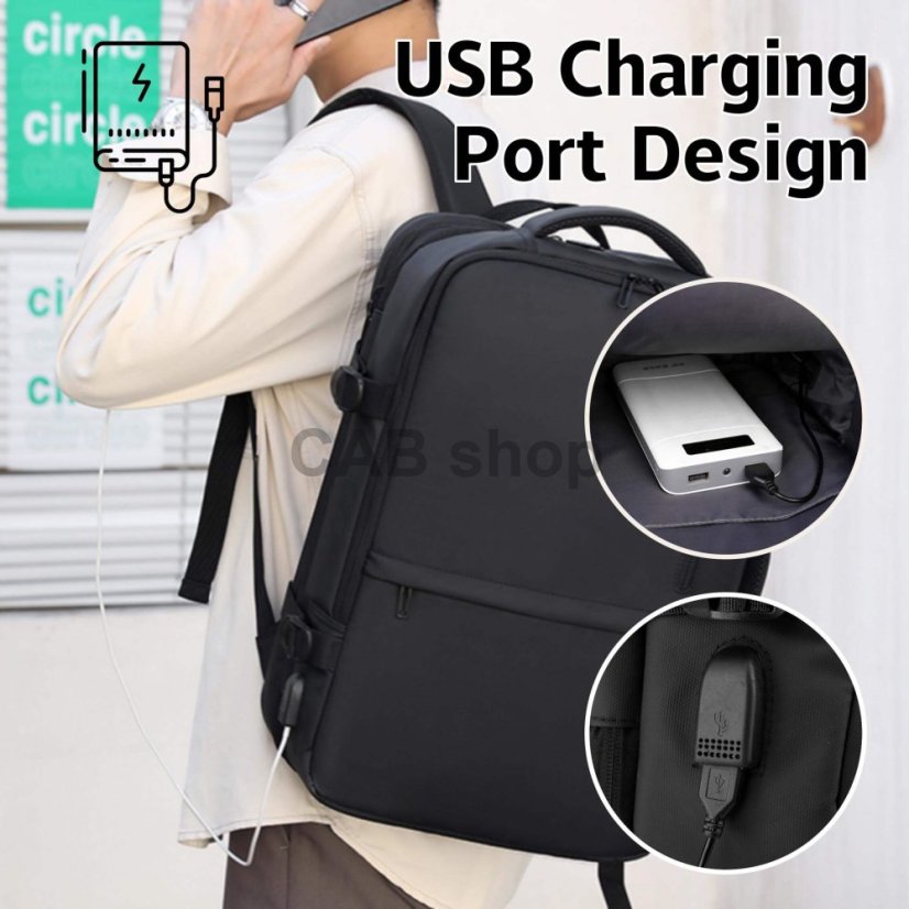 Travel backpack Focus 002 black