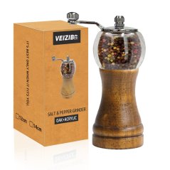 Wooden manual pepper or salt mill - SPM-05 dark