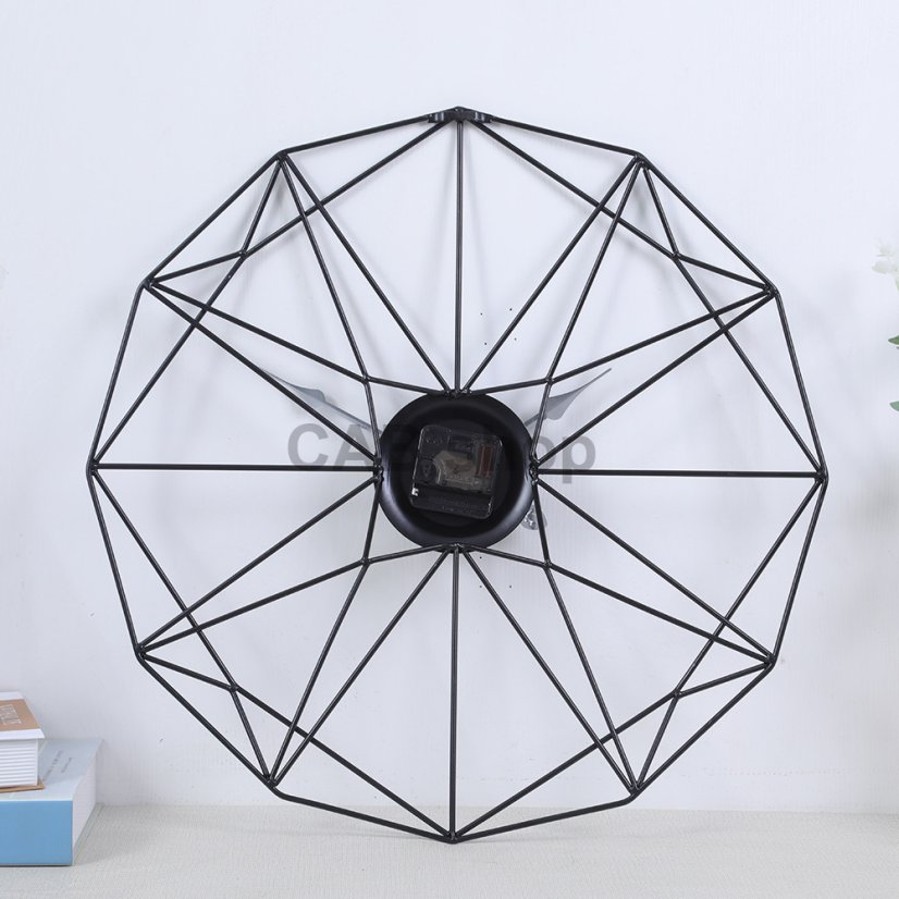 Dizajnové nástenné hodiny MODENA Black 50cm