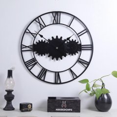 Dizajnové nástenné hodiny MOTO 4 Black 60cm Dizajnové nástenné hodiny MOTO 4 Black 60cm