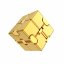 EC-001Gold infinity cube metal 4x4x4cm (2)