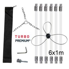 Rotačný čistič komína s reťazovou hlavou a lankom TURBO Premium – 6M Rotačný čistič komína s reťazovou hlavou a lankom TURBO Premium – 6M