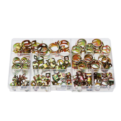 Set de 100 de cleme de țeavă cu arc – 6 până la 17 mm