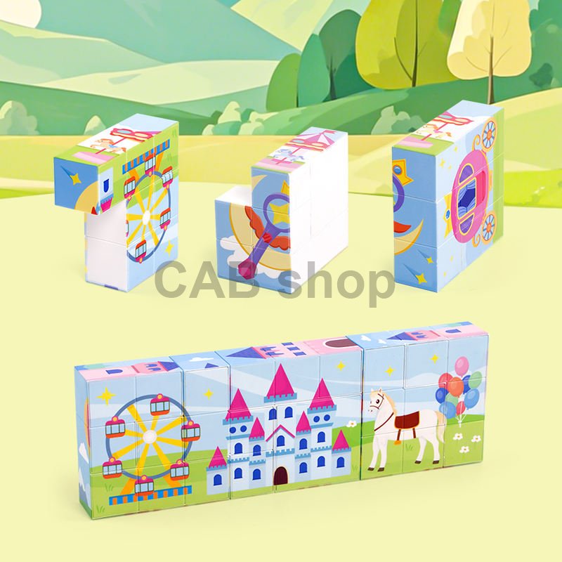 Magnetická stavebnice Magic Magnetic Cube - Princess