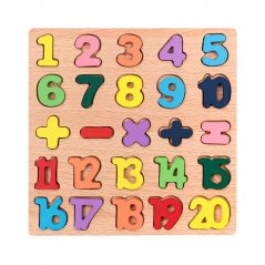 Drevené 3D puzzle pre deti - Čísla