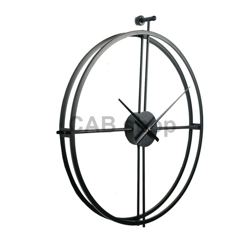 Designer wall clock VIP 2 Black 50cm