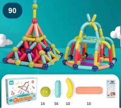 Magnetická stavebnice 90ks - Magnetic Sticks Magnetická stavebnice 90ks - Magnetic Sticks