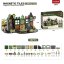 Klocki magnetyczne Military Camp Magnetic Tiles – baza wojskowa, 56 el.