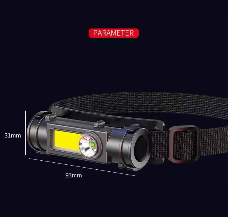 LED töltő fejlámpa TD-005