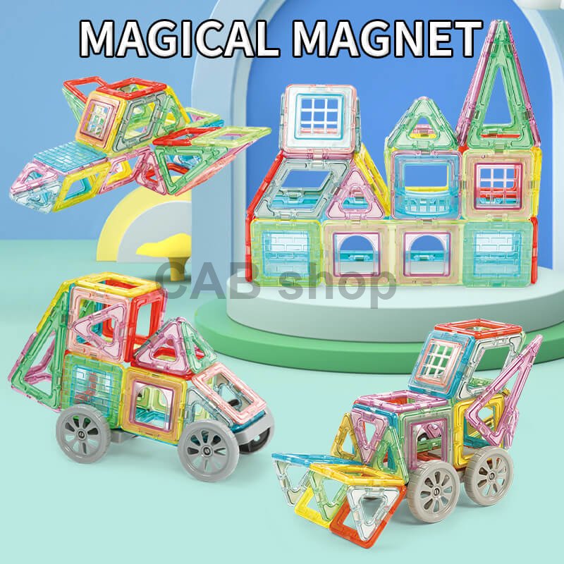 Zestaw magnetyczny 55 szt. - Magiczny Magnes II