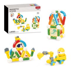 Magnetická stavebnice 72ks - Rainbow Magnetic Sticks