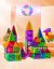 Magnetni sestav za otroke set 120 kosov - Magnetic Tiles
