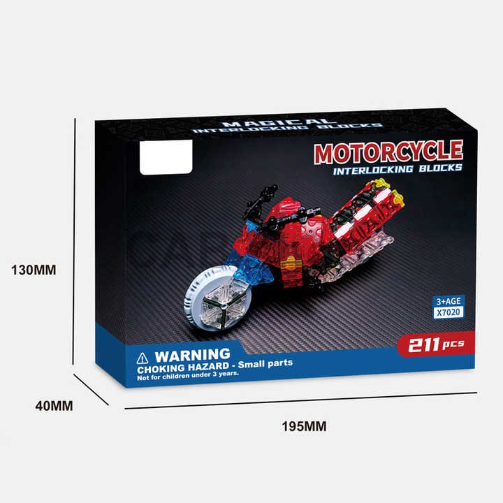 Komplet modela motornega kolesa 211 delov