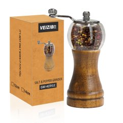 Wooden manual pepper or salt mill - SPM-05 dark