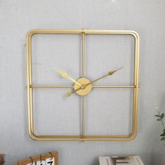 Dizajnové nástenné hodiny VIP CUBE Gold 60cm Dizajnové nástenné hodiny VIP CUBE Gold 60cm