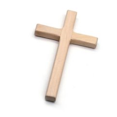 Dřevěný kříž 12cm světlý Dřevěný kříž 12cm světlý