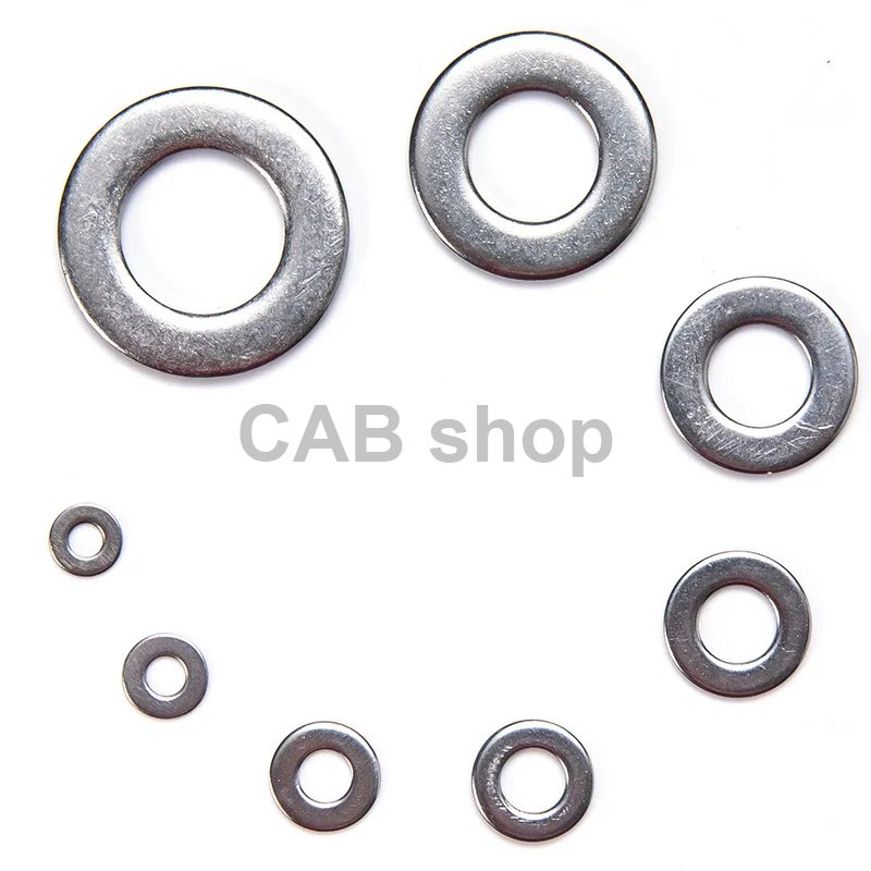 Stainless steel washers from M2 to M12 - 1010pcs set