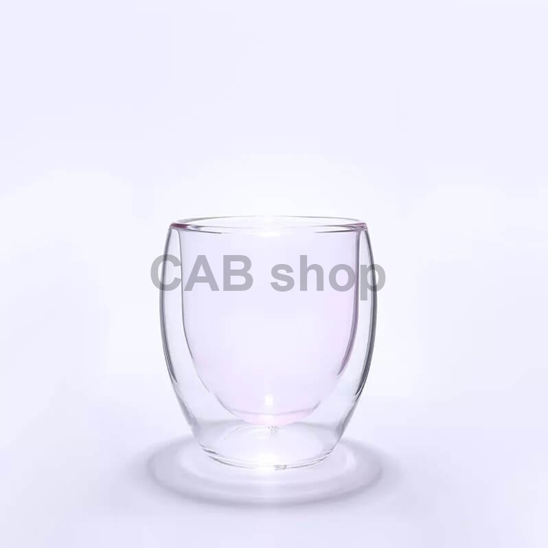 Termopohár s dvojitým sklom 150ml - pink