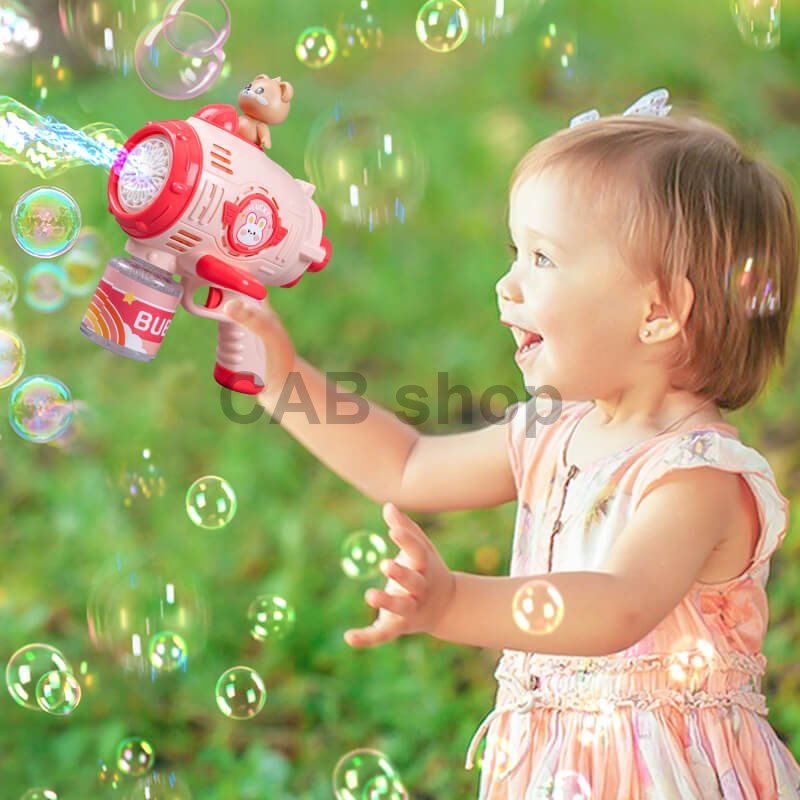 Bubble Gun za otroke bublifuk - roza