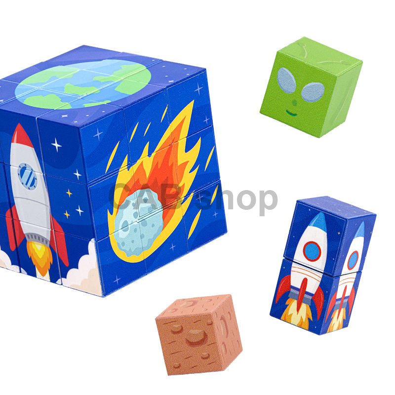 Magnetická stavebnice Magic Magnetic Cube - Space