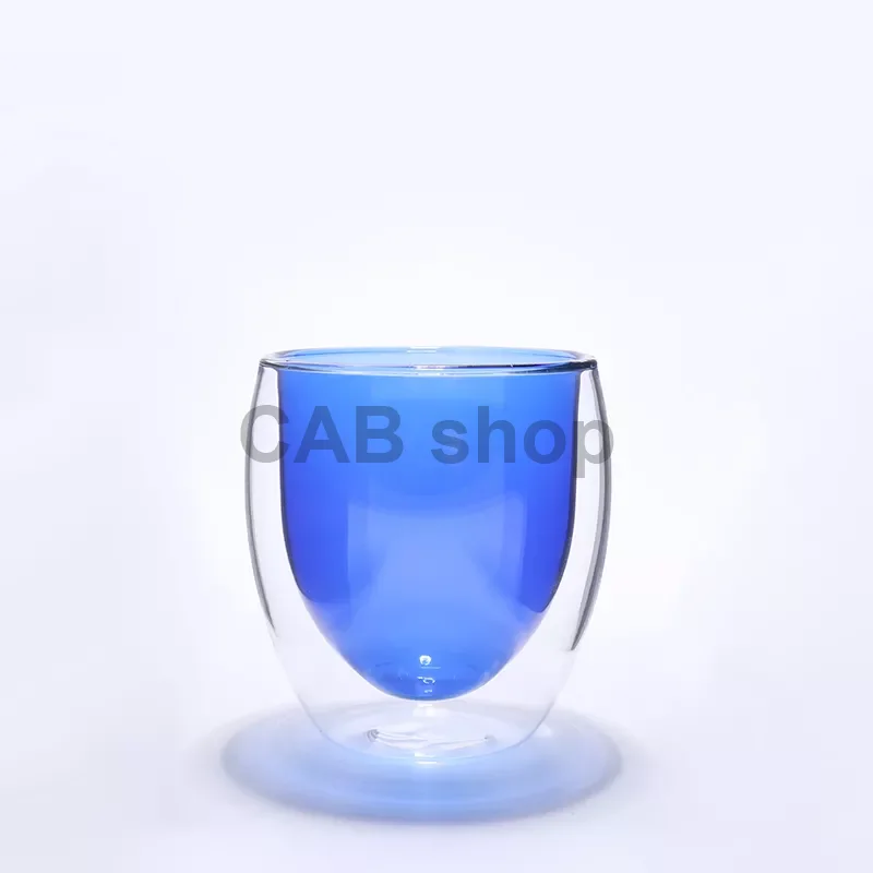 Termopohár s dvojitým sklom 150ml - dark blue