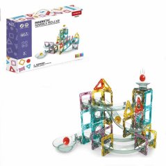 Magnetni gradbeni set Marble Roller 66 delni set - Magnetic Tiles