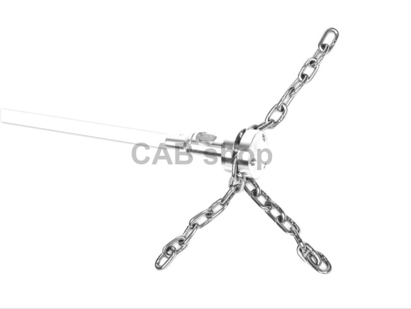 Rotačná kefa na čistenie komína s reťazovou hlavou TURBO Premium® PRO - 6m