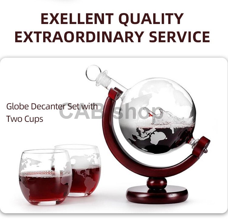 Gift set for whiskey glasses, decanter 800ML