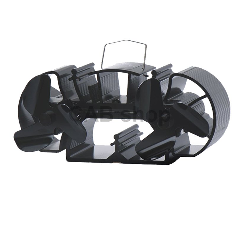 Kályhaventilátor 2 propeller 3 lapáttal fedéllel - Mini