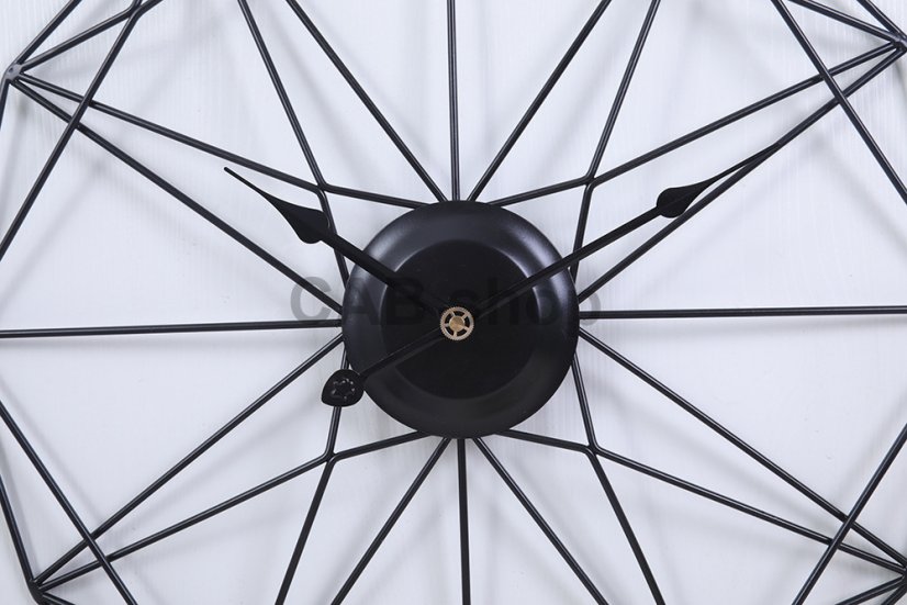 Designer wall clock MODENA Black 50cm
