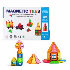 Magnetni sestav za otroke set 48 kosov - Magnetic Tiles
