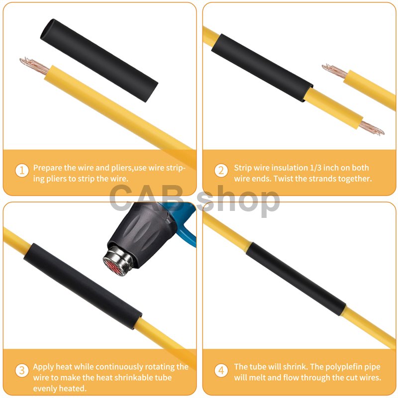 Zestaw 560 rurek termokurczliwych do kabli