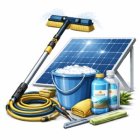 Teleskopické kartáče na solární panely