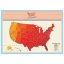 Stírací mapa světa USA 82,5 × 59,5 cm